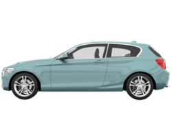 Modern car isolated on transparent background. 3d rendering - illustration png