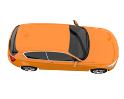 Modern car isolated on transparent background. 3d rendering - illustration png