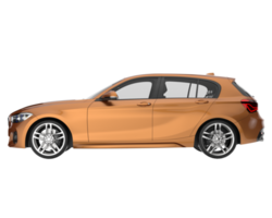 Modern car isolated on transparent background. 3d rendering - illustration png