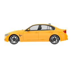 Modern car isolated on transparent background. 3d rendering - illustration png