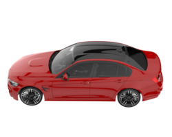 Modern car isolated on transparent background. 3d rendering - illustration png