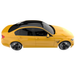 Modern car isolated on transparent background. 3d rendering - illustration png