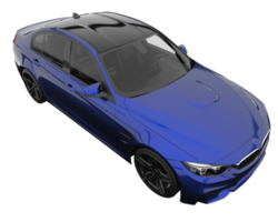 Modern car isolated on transparent background. 3d rendering - illustration png