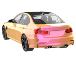 carro moderno isolado em fundo transparente. renderização 3D - ilustração png