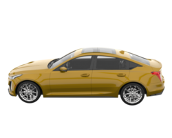 Modern car isolated on transparent background. 3d rendering - illustration png