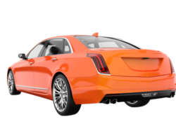 Modern car isolated on transparent background. 3d rendering - illustration png