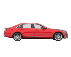 Modern car isolated on transparent background. 3d rendering - illustration png