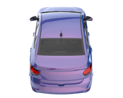 Modern car isolated on transparent background. 3d rendering - illustration png