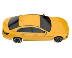 Modern car isolated on transparent background. 3d rendering - illustration png