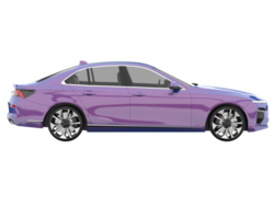 Modern car isolated on transparent background. 3d rendering - illustration png