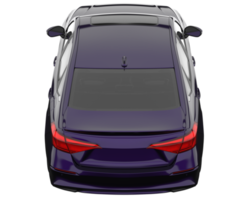 voiture moderne isolée sur fond transparent. rendu 3d - illustration png