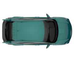 Modern car isolated on transparent background. 3d rendering - illustration png