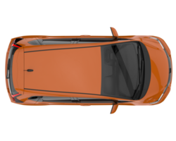 Modern car isolated on transparent background. 3d rendering - illustration png