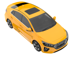 carro moderno isolado em fundo transparente. renderização 3D - ilustração png