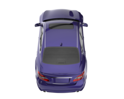 Modern car isolated on transparent background. 3d rendering - illustration png