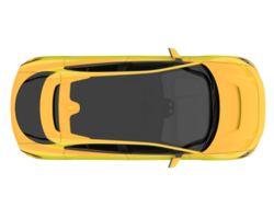 Modern car isolated on transparent background. 3d rendering - illustration png