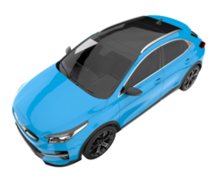 Modern car isolated on transparent background. 3d rendering - illustration png