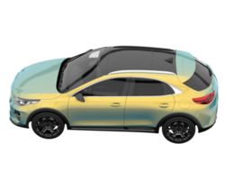 modernes auto isoliert auf transparentem hintergrund. 3D-Rendering - Abbildung png