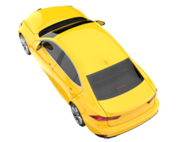 Modern car isolated on transparent background. 3d rendering - illustration png