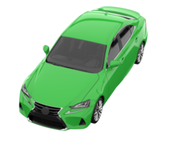 carro moderno isolado em fundo transparente. renderização 3D - ilustração png