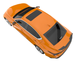 Modern car isolated on transparent background. 3d rendering - illustration png