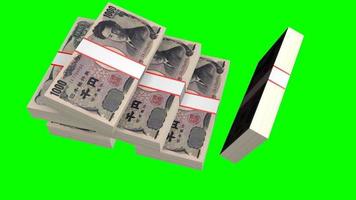 Fallingthousand Japanese Yen Banknotes - Great for Topics Like Business, Finance etc. video