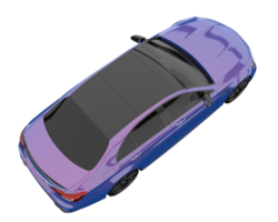 Modern car isolated on transparent background. 3d rendering - illustration png