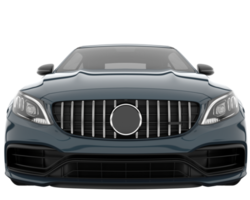 Modern car isolated on transparent background. 3d rendering - illustration png