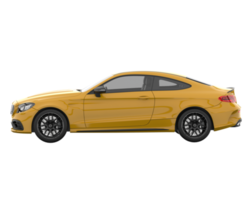 Modern car isolated on transparent background. 3d rendering - illustration png