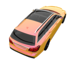 Modern car isolated on transparent background. 3d rendering - illustration png