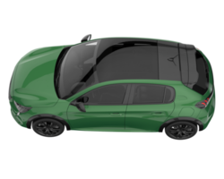 coche moderno aislado sobre fondo transparente. Representación 3d - ilustración png