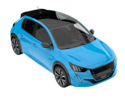 Modern car isolated on transparent background. 3d rendering - illustration png