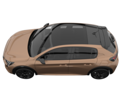 Modern car isolated on transparent background. 3d rendering - illustration png