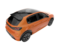 Modern car isolated on transparent background. 3d rendering - illustration png