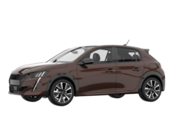 Modern car isolated on transparent background. 3d rendering - illustration png