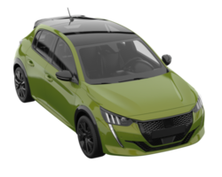 Modern car isolated on transparent background. 3d rendering - illustration png