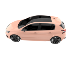 Modern car isolated on transparent background. 3d rendering - illustration png