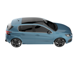 Modern car isolated on transparent background. 3d rendering - illustration png