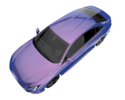 Modern car isolated on transparent background. 3d rendering - illustration png