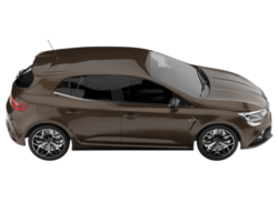 Modern car isolated on transparent background. 3d rendering - illustration png