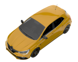 Modern car isolated on transparent background. 3d rendering - illustration png