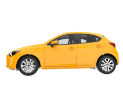 Modern car isolated on transparent background. 3d rendering - illustration png