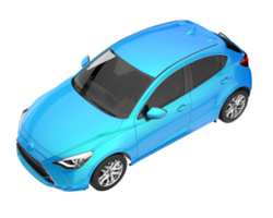 carro moderno isolado em fundo transparente. renderização 3D - ilustração png