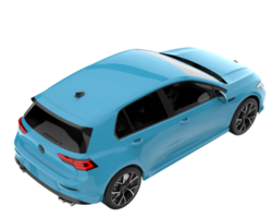 Modern car isolated on transparent background. 3d rendering - illustration png