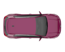 Modern car isolated on transparent background. 3d rendering - illustration png