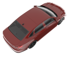 voiture moderne isolée sur fond transparent. rendu 3d - illustration png