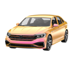 Modern car isolated on transparent background. 3d rendering - illustration png