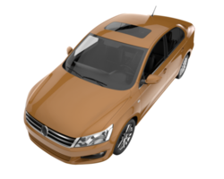 Modern car isolated on transparent background. 3d rendering - illustration png