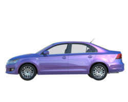 Modern car isolated on transparent background. 3d rendering - illustration png