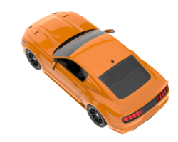 Muscle car isolated on transparent background. 3d rendering - illustration png